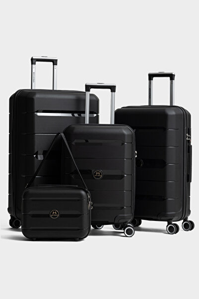 Fiyaka Monako 4'lü Set Polipropilen Süper Esnek Kırılmaz Tekerlekli Valiz Bav...