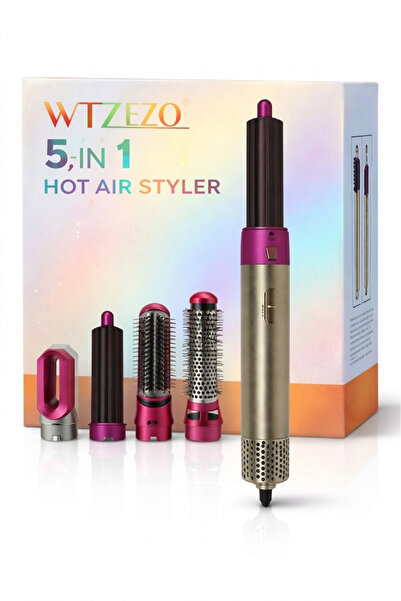 Generic مصفف شعر بالهواء الساخن WTZEZO 5 في 1 بقوة 1000 واط، مجفف شعر، أداة ت...