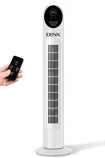 Generic مروحة عمودية DENX بقوة 40 واط مع جهاز تحكم عن بعد، مروحة تكييف هواء ع...