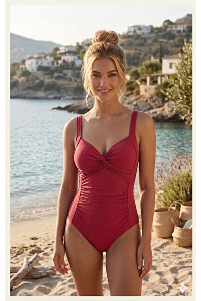 DRESSY LIFE Γυναικείο μαγιό Lycra με λεπτομέρεια φιόγκου, Ρούχα παραλίας