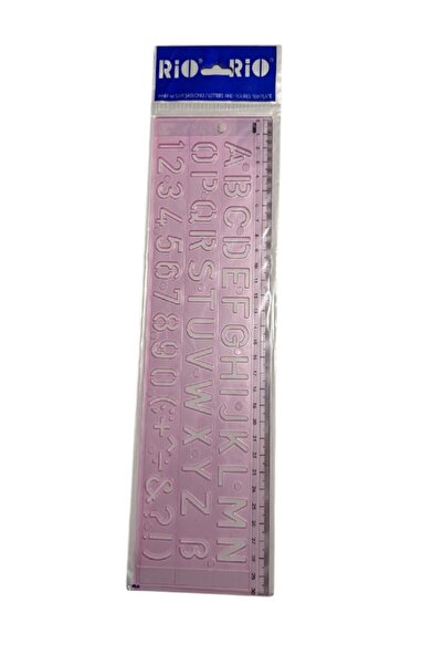 Rio Harf Ve Sayı Şekilli Şablon 21 mm