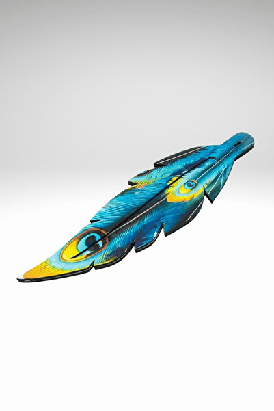 woodique YAPRAK DESENLİ DEKORATİF AHŞAP TÜTSÜLÜK