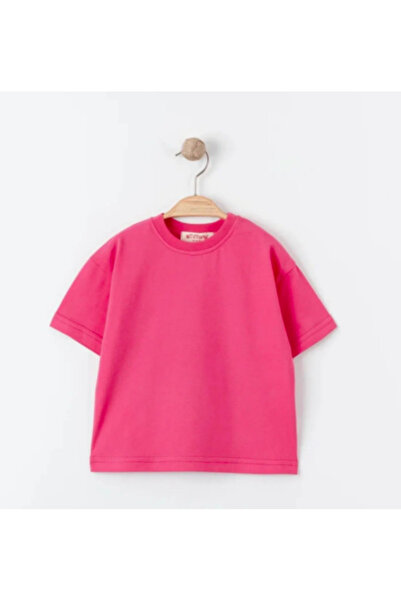 Tiffany T-shirt Basic Süprem Fuşya