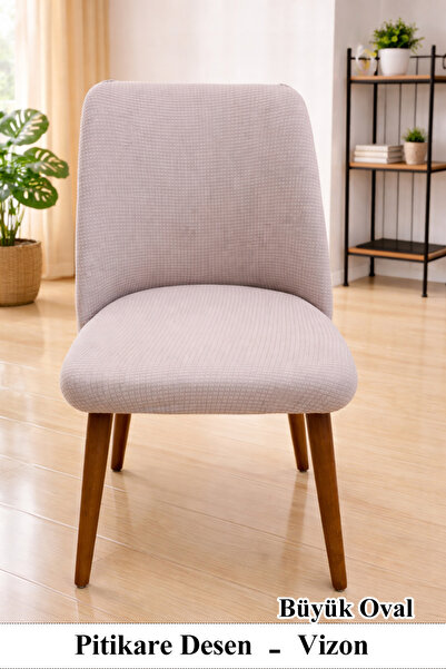 upmall OVAL Sandalye Kılıfı Büyük oval mutfak Sandalye Kılıfı Karedesen Yıkan...