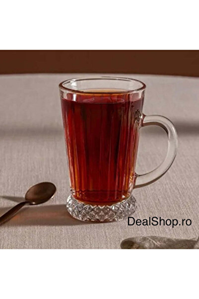 dealshopromania Set de 6 căni Max Mug 220 ml din sticlă, căni de cafea și cea...