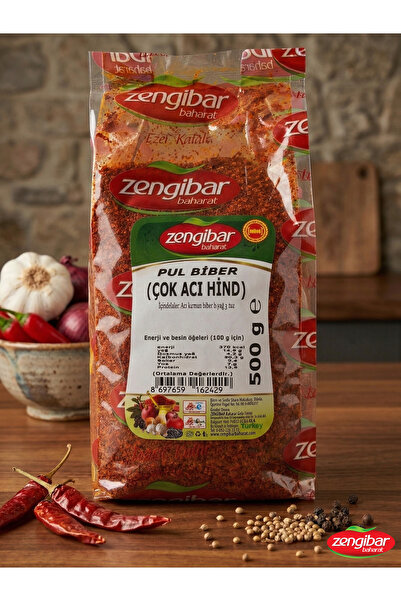 cevahiripek Zengibar Çok Acı Hind Pul Biber 500 GR