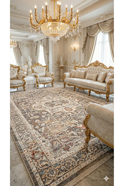 HALI SARAY CONCEPT OTANTİK VİNTAGE RETRO ESKİTME TARZI YÜKSEK KALİTE DOKUNMUŞ...