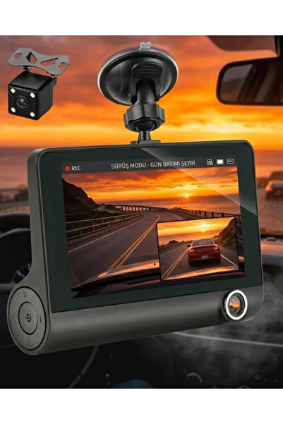 Kanonik Education Cameră de securitate auto cu lentilă dublă Full HD cu senzor G