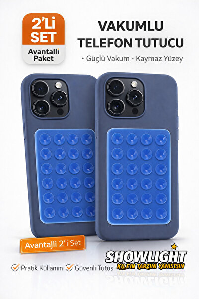 SHOWLIGHT Silikon Vakumlu Telefon Tutucu, Cep Telefonu için Tutacak, Telefon ...