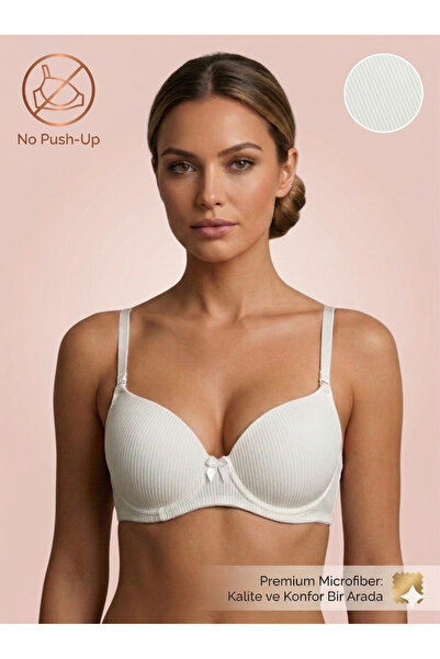 Lavint Homewear Micro Striped Supportless Balen Wired Bra