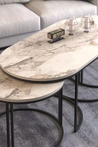 Kanonik Education ORTA SEHPA ZİGON SEHPA YAN SEHPA 3 LÜ SET DOLUNAY EFES