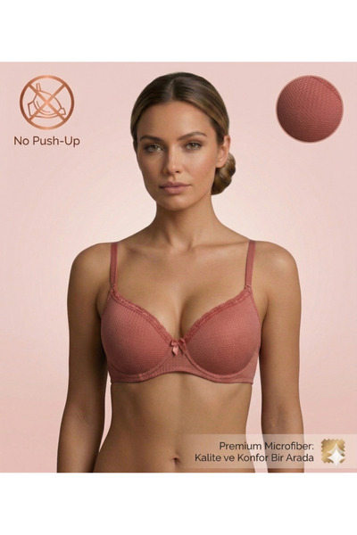 Lavint Homewear Jakar Patterned Hollow Pomegranate Flower Bra with Non-Padded...