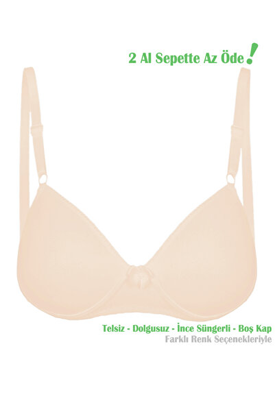 Alışveriş Meydanı Tan Young Girl's Training Empty Cup First Bra Without Under...