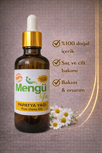 mengü şifa Papatya Yağı 50ml.%100doğal (damlalıklı Cam Şişe )