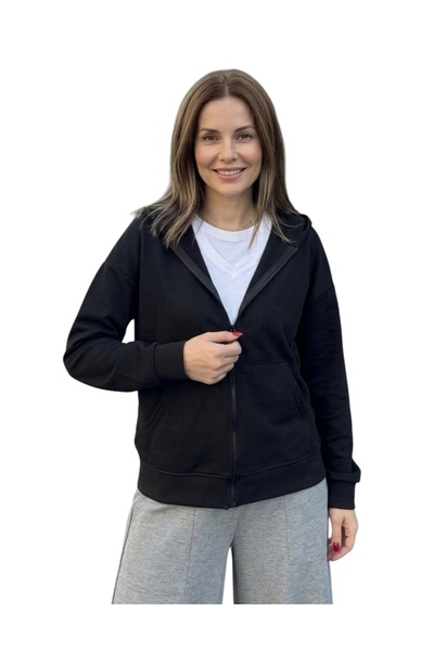 K&S Zippered Hooded Cardigan