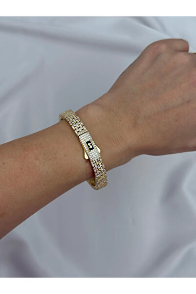 Luseda VIP Zirkon Taşlı Gurmet Kelepçe Bileklik