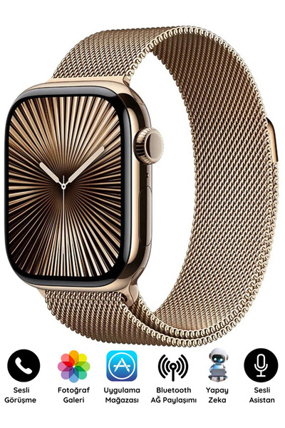 SONREİR Watch HK11 PROMAX GOLD Akıllı Saat Sesli Görüşme Yapay Zeka Destekli ...