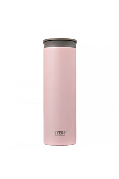 Tyeso Flat Termos Vakumlu Paslanmaz Çelik Taşıma Saplı 500 ML Pembe
