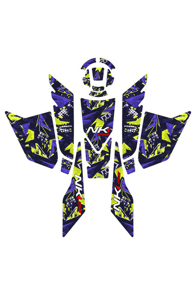 GRIPPATCH CF MOTO 250 NK (2023) Uyumlu 15 Parça Tank Pad Seti GC17-R2