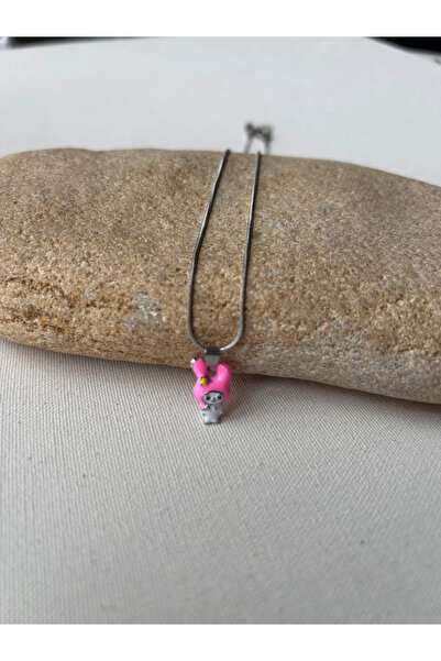 Doğaltaş Masalları قلادة من الفولاذ المقاوم للصدأ من مايميلودي باللون الفضي