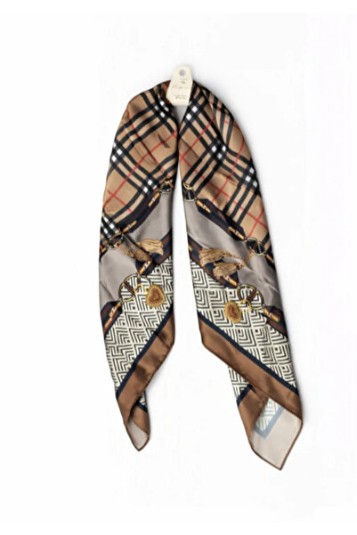 ndjewelry وشاح رويال تشيك بسلسلة