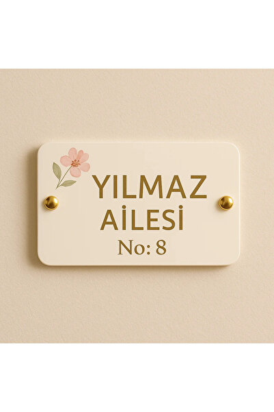 Outdoor One Kişiye Özel Pleksi Kapı İsimliği | Yazılı Pleksi Apartman & Site ...