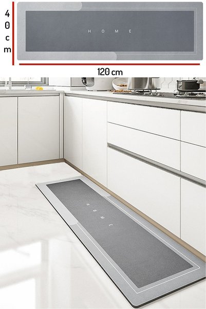 SİHİRLİ MOP Su Emici Banyo Paspası Kaymaz Tabanlı Su Emici Yapı 40x120m Uzun