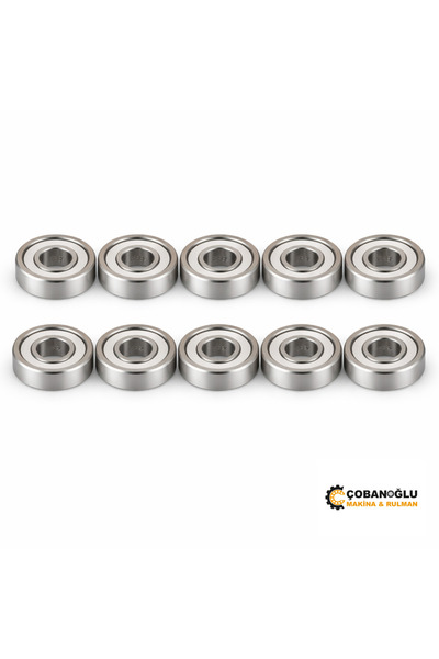 PRC 608 zz 2rs 8x22x7 Cam Balkon Kapı Kaykay Paten RULMAN (10Adet)