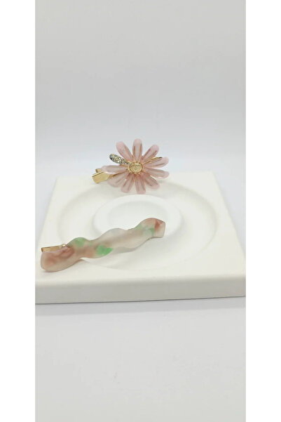 ndjewelry مجموعة إبزيم مزدوج بلون البودرة