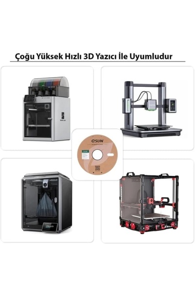 eSun e Pla + HS High Hyper Speed Yüksek Hızlı Filament 1.75 mm 1 KG Beyaz