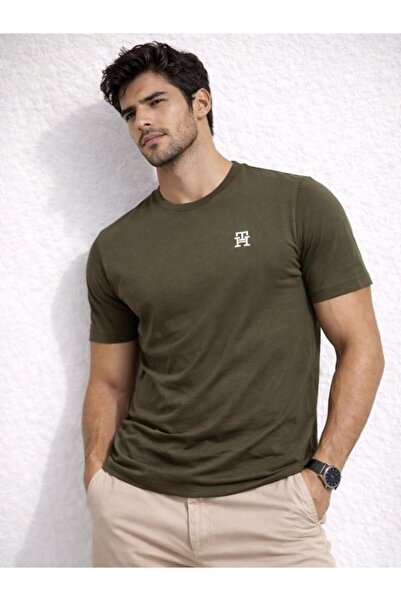 Tommy Hilfiger Th Monogram Embroidery Crew Neck T-Shirt