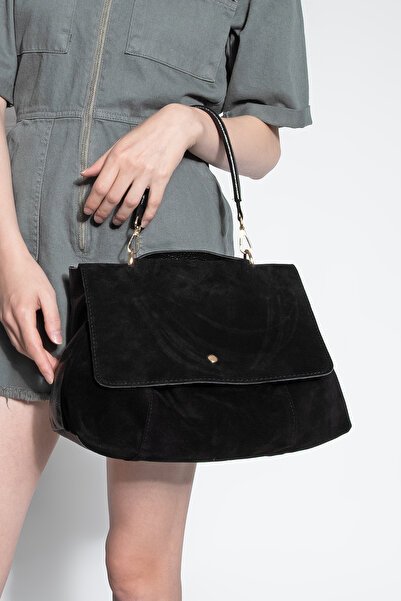 Marjin حقيبة يد وكتف نسائية من الجلد الطبيعي بسحاب وجيب داخلي قابل للفصل، أور...