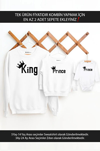 Tshirthane Baba Oğul King Prince(TEK ÜRÜN FİYATIDIR KOMBİN YAPMAK İÇİN EN AZ ...
