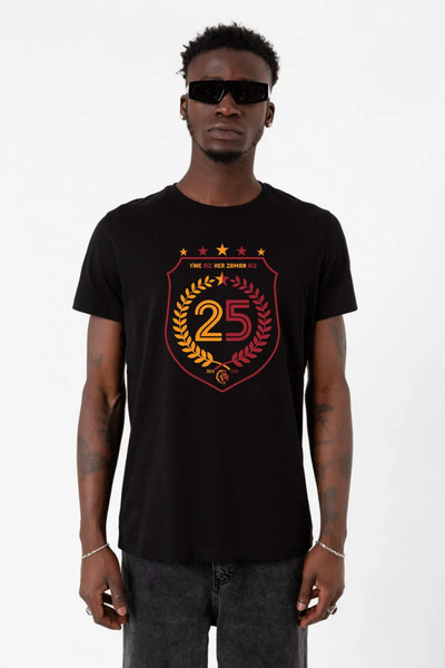 Tshirthane 25 بطولة مرة أخرى نحن تي شيرت رجالي أسود