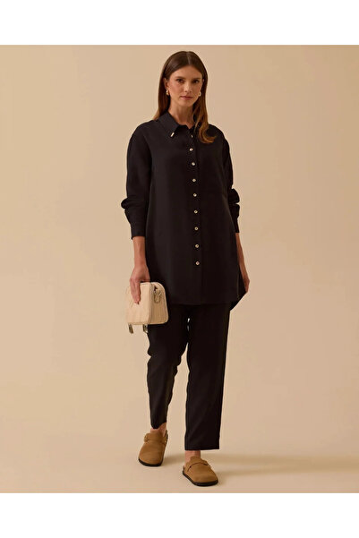 SEÇİL New Women Ankle Length Lace-Up Pants 10002521011023