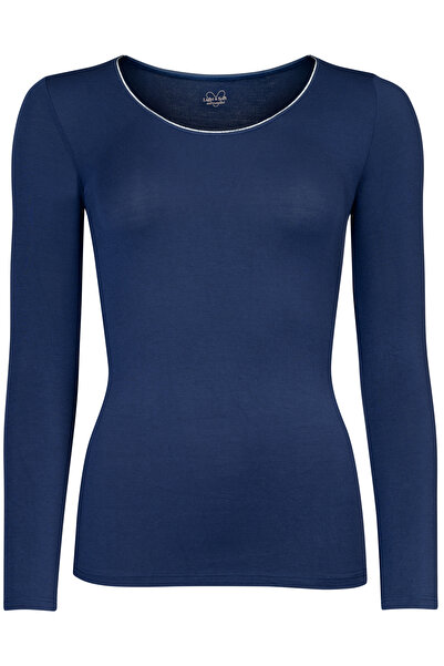 NUR DIE Longsleeve Micromodal mit Glitzer-Abschluss x KILIAN KERNER