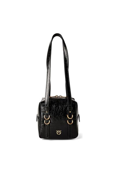 PİNKO Cubic Mini Bag Schultertasche Leder 16 cm