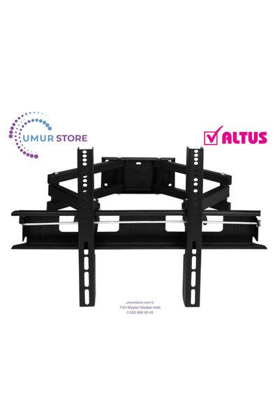 Altus Al55l88505b Uyumlu 42”- 55”- 65”- 75” inç Lcd Led Ekran Tv Hareketli Askı Aparatı