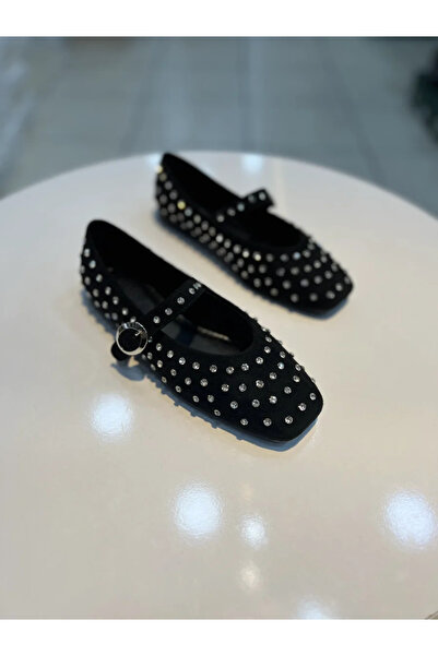 Alphus Κομψές γυναικείες μπαλαρίνες Vollex με μονόχρωμο πέτρινο λουράκι