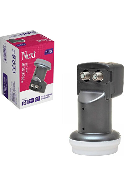 Next Ye-202 Platinum Twin İki Çıkışlı Lnb 0.1 dB 4k Uhd