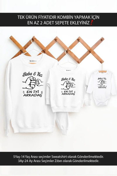 Tshirthane Baba Kız En İyi Arkadaş(TEK ÜRÜN FİYATIDIR KOMBİN YAPMAK İÇİN EN A...