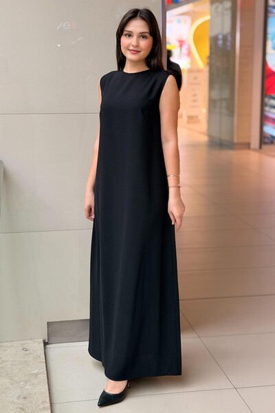 White Corner Uvezena haljina bez rukava od krep materijala