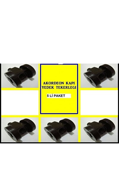 DEKORAKS Akordeon Kapı Tekerleği 18mm, 5 Adet.