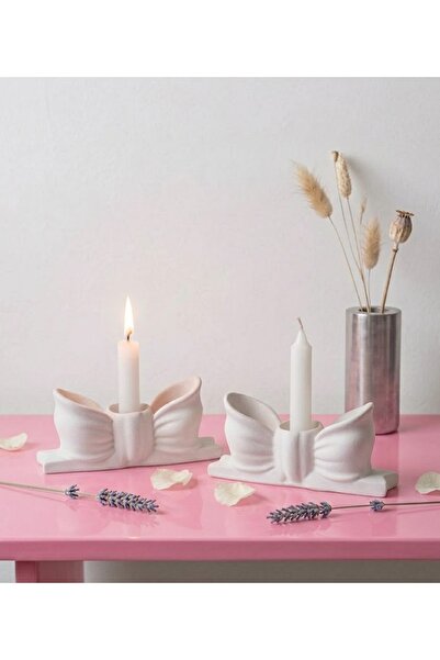 Bella Homes Pinterest 2'li Fiyonk Şamdan, Mumluk