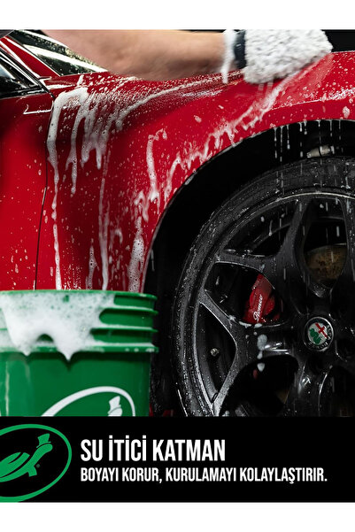 Turtle Wax Cilalı Oto Yıkama Şampuanı Yıkama Eldiveni Konsantre 1 Litre Parlaklık & Koruma 60 Yıkama Ph Dengeli