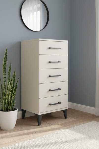 Dienni Arges Komodin 5 Çekmeceli 44x30x96 Aytaşı-Aytaşı