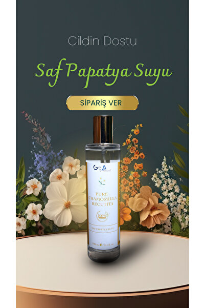 GSA NATURAL SAF PAPATYA SUYU SAÇ VE YÜZ TONİĞİ %100 DOĞAL 100ML