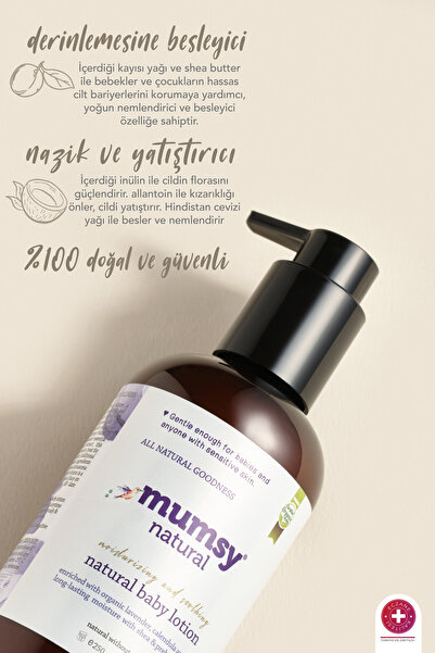 Mumsy Natural Doğal Nemlendirici Bebek Yüz ve Vücut Losyonu 250 ml.