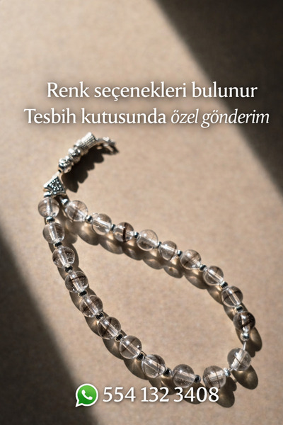 Baby Bebek İlk Saç Tasarım Gümüş Rengi İmame Tesbih - Kişiye Özel Anı Hediyesi