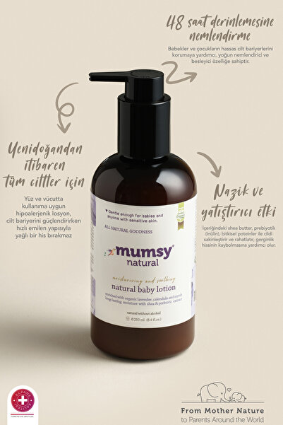 Mumsy Natural Doğal Nemlendirici Bebek Yüz ve Vücut Losyonu 250 ml.